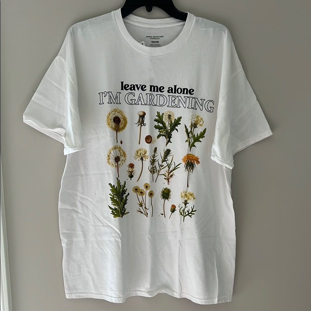 White Gardening Graphic T-Shirt